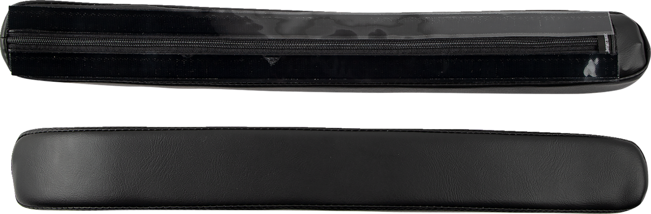 SHOW CHROME Kaliber Armrest Pads - Black w/ Black Stitching - Slingshot '15-'22 H44-1BK