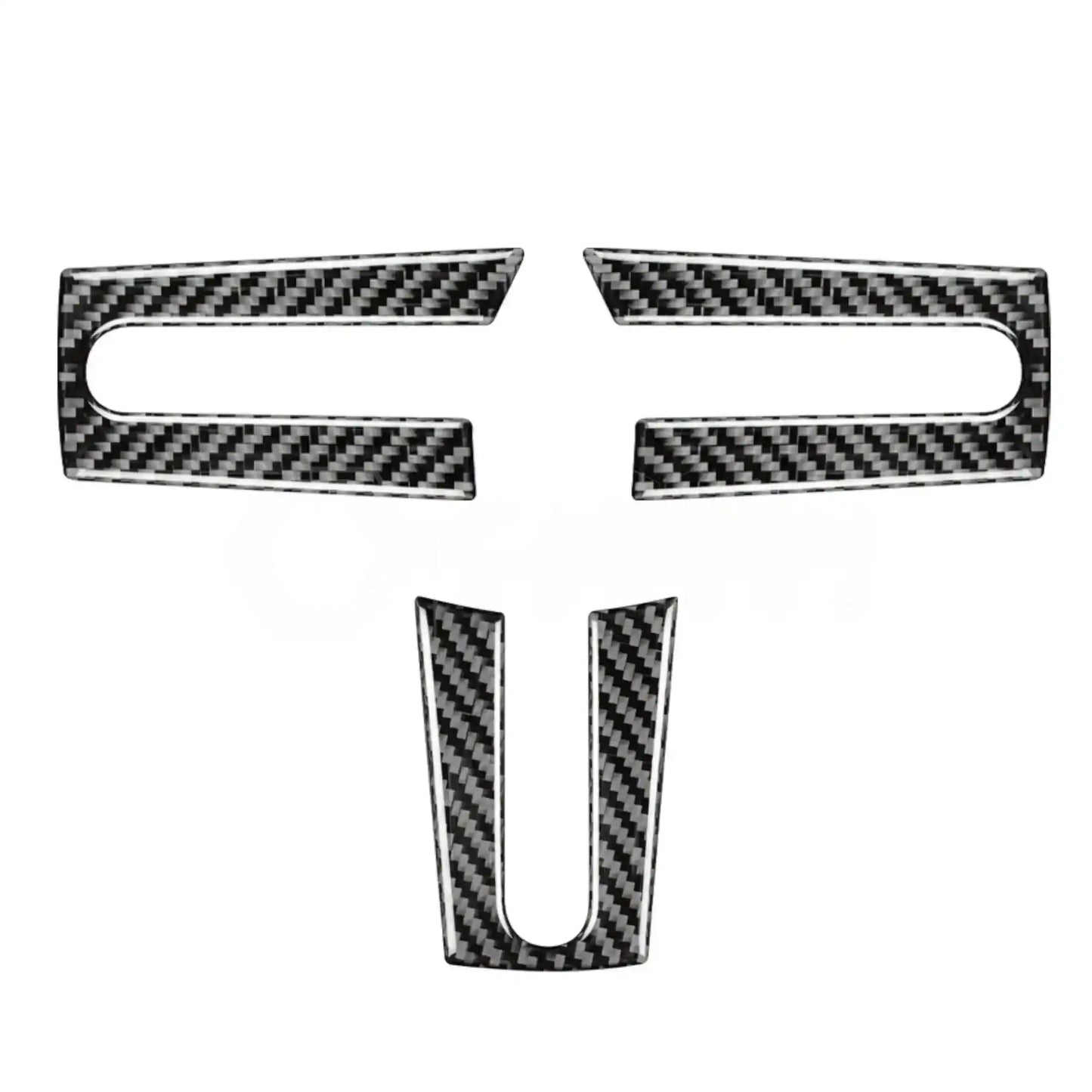 Real Carbon Fiber Steering Wheel Trim Overlay For Mustang 2005-2009
