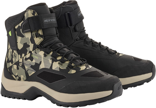 ALPINESTARS CR-6 Drystar® Shoes - Black/Brown/Green - US 10.5 2611020160911