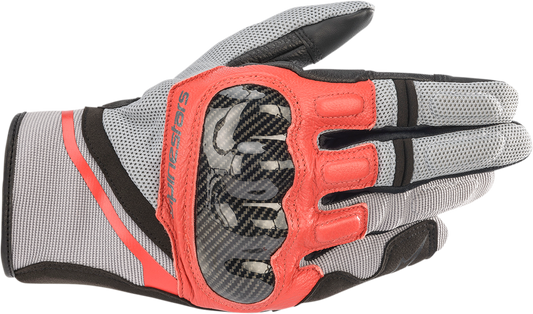 ALPINESTARS Chrome Gloves - Ash Gray/Black/Bright Red - XL 3568721-9203-XL