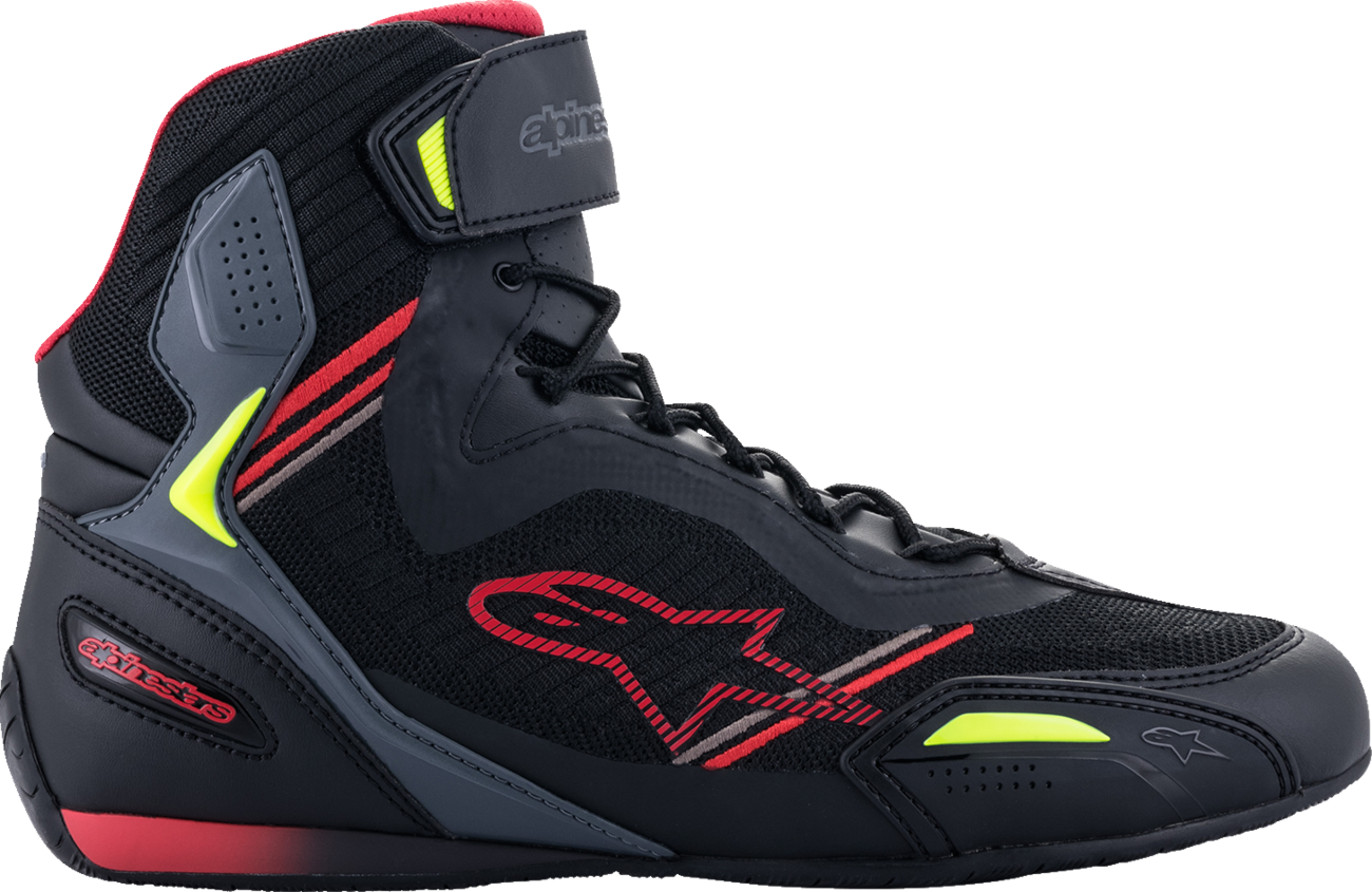 ALPINESTARS Faster-3 Rideknit® Shoes - Black/Red/Yellow - US 10.5 251031913611