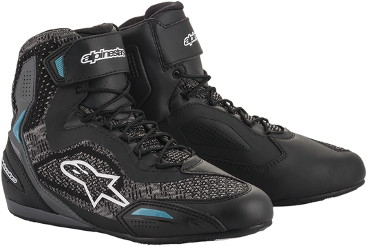 ALPINESTARS Stella Faster-3 Rideknit Shoes - Black/Teal - US 9 251052011709
