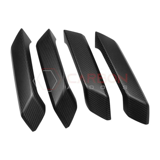 Real Carbon Fiber Interior Lower Door Handle Trim Covers For 2021+ Bronco