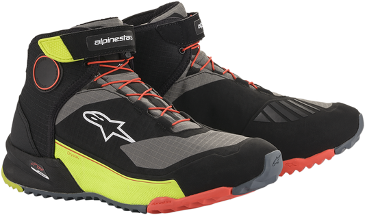 ALPINESTARS CR-X Drystar® Shoes - Black/Red/Yellow Fluorescent - US 9 261182015389