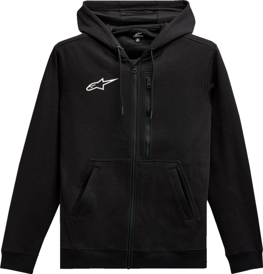 ALPINESTARS Asymmetrical Zip-up Hoodie - Black - Medium 12135103010M