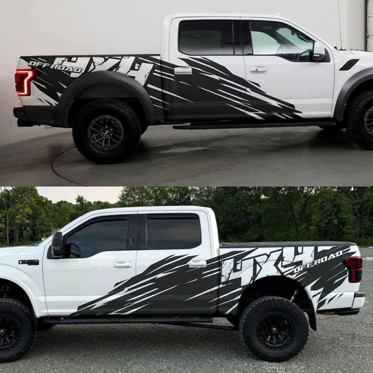 4x4 Off Road Truck Graphic Decal. Mud Splash Sticker. #6972