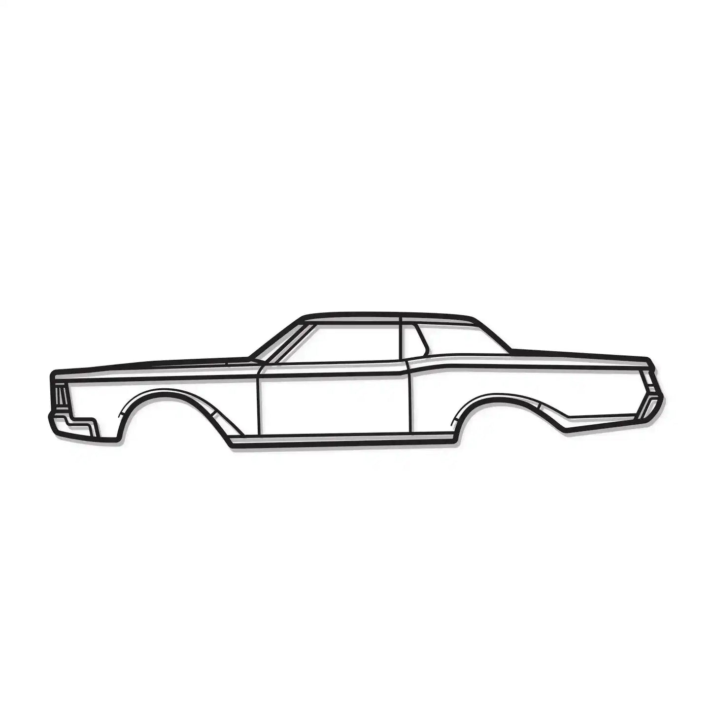 1968 Mark III Metal Car Wall Art - MT0109