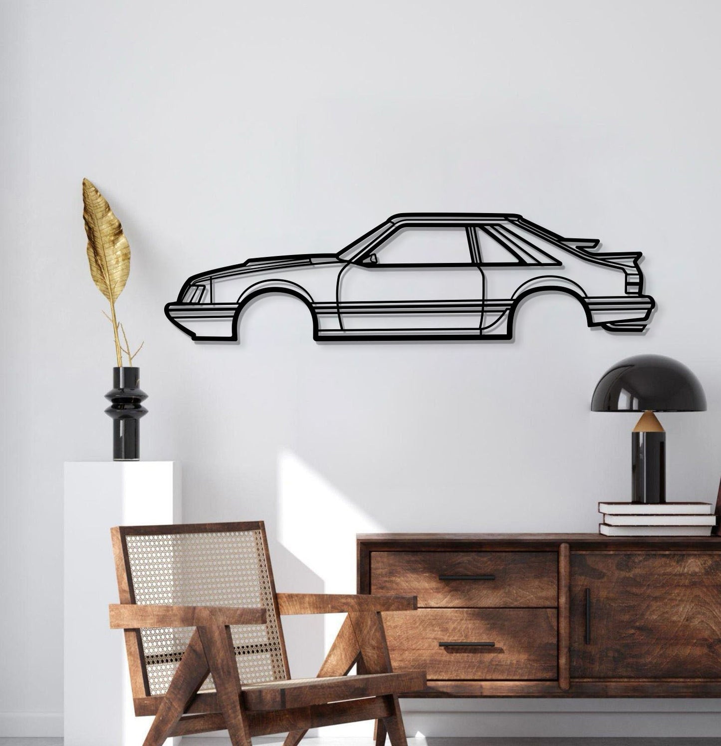 1986 Mustang SVO Metal Car Wall Art - MT0207
