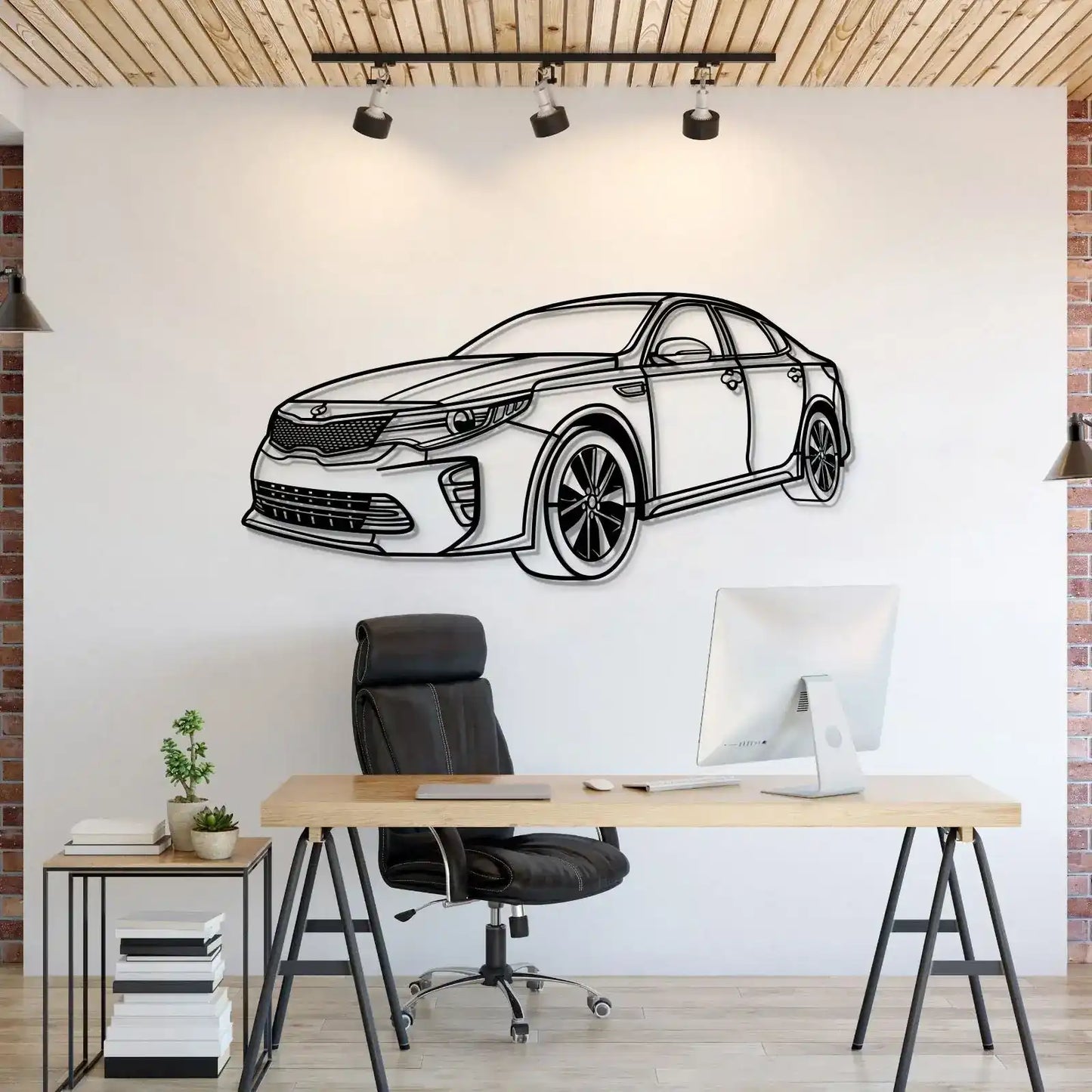 2016 Optima Perspective Metal Car Wall Art - MT1165