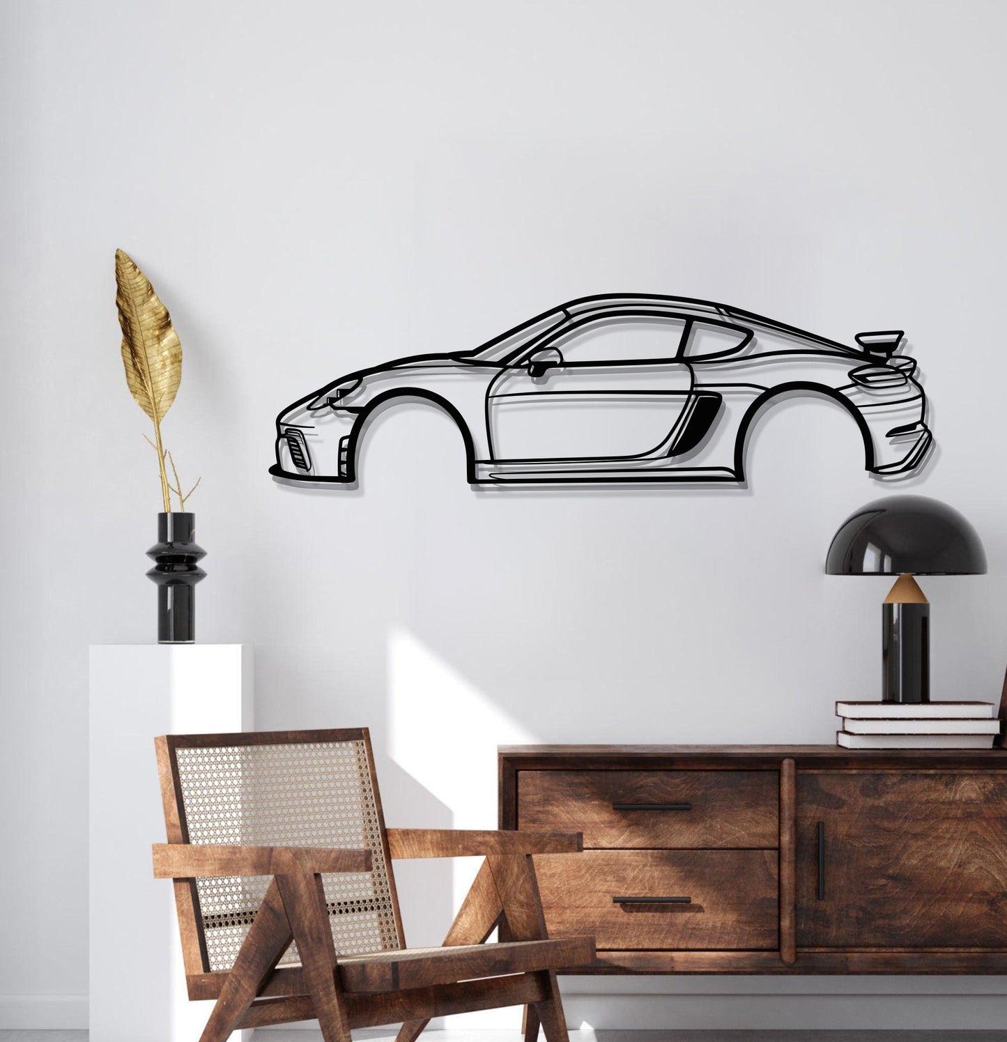 Cayman 981 GT4 Metal Car Wall Art - MT0696