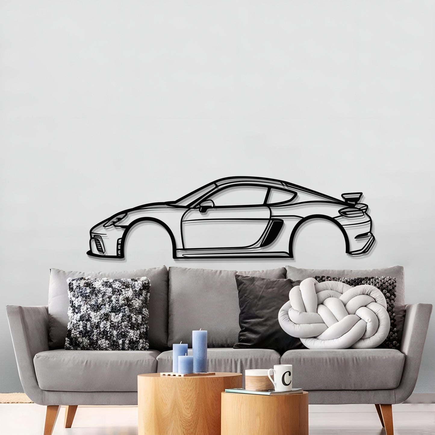 Cayman 981 GT4 Metal Car Wall Art - MT0696