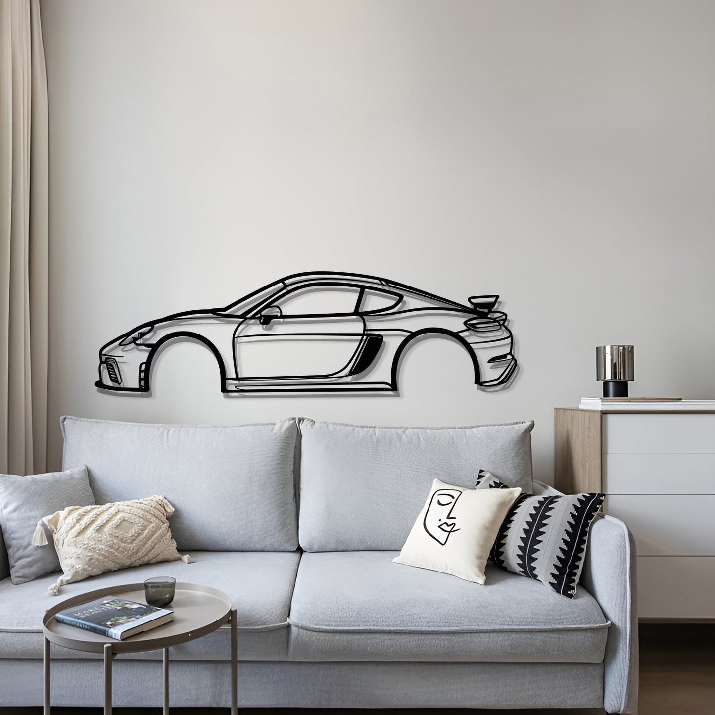 Cayman 981 GT4 Metal Car Wall Art - MT0696