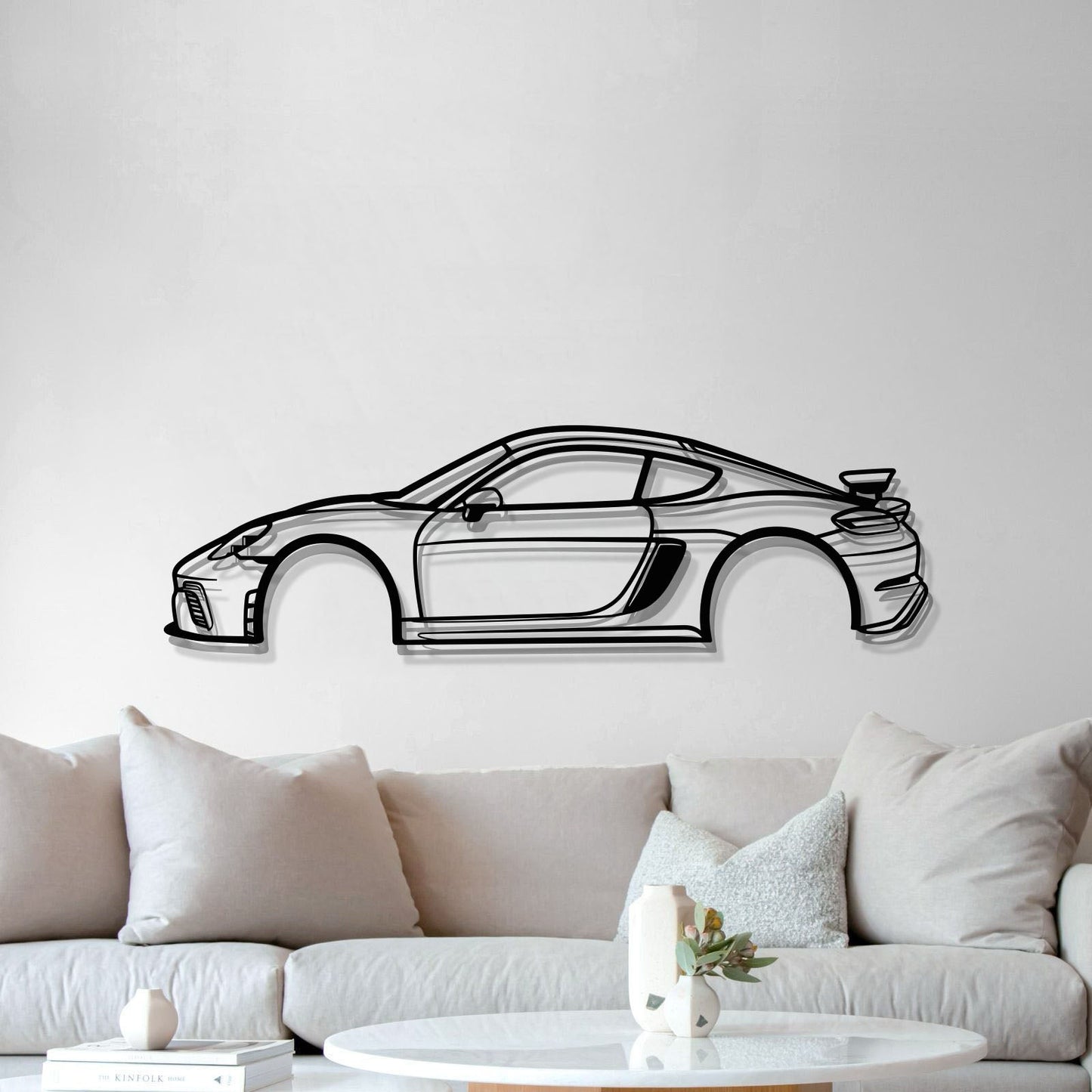 Cayman 981 GT4 Metal Car Wall Art - MT0696