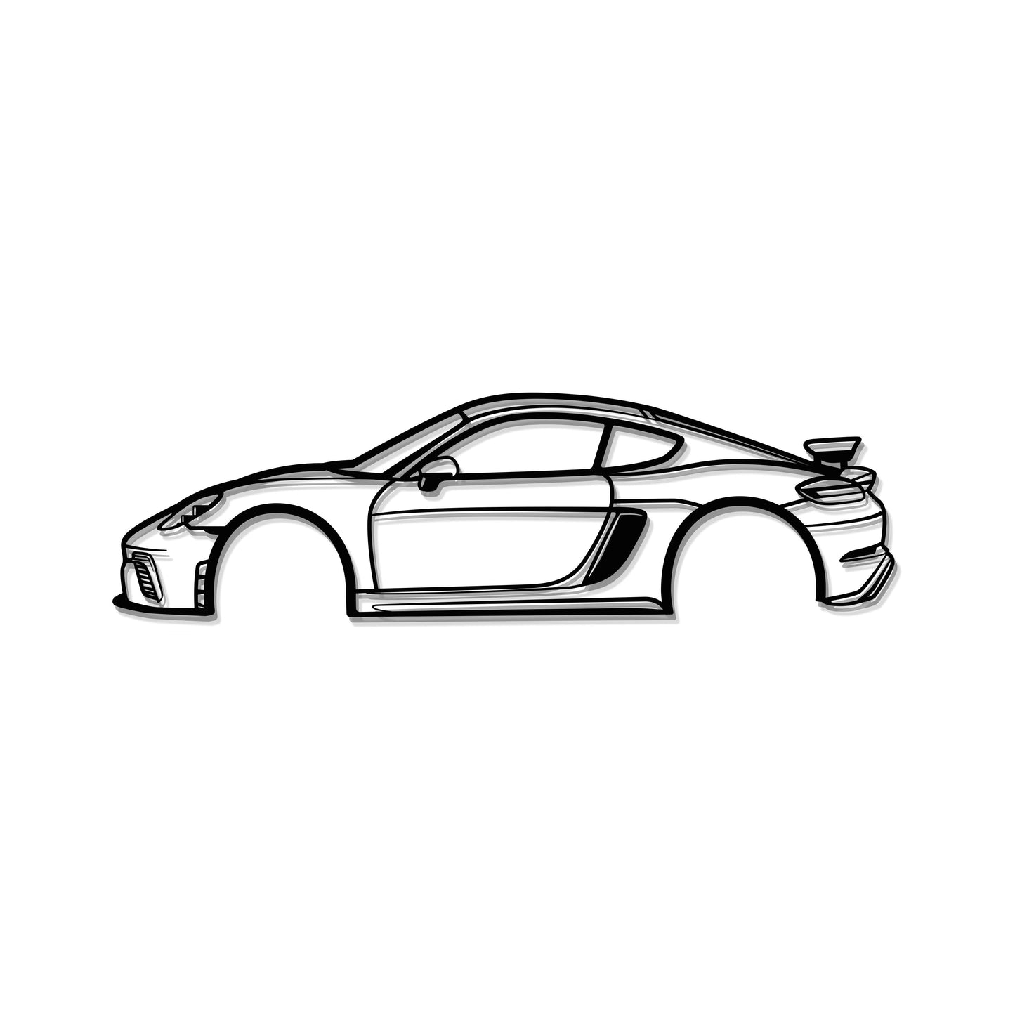 Cayman 981 GT4 Metal Car Wall Art - MT0696