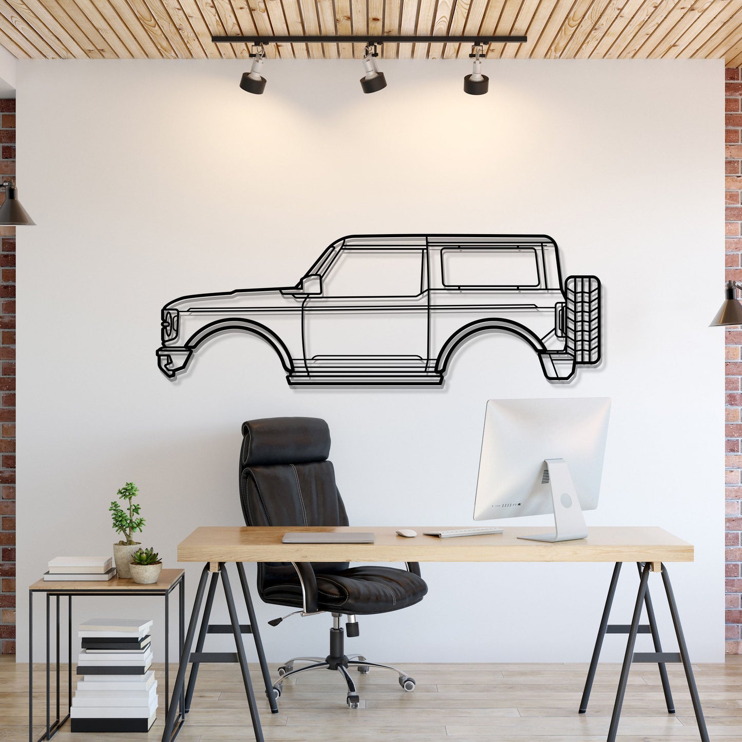 2021 Bronco 6th Gen Metal Car Wall Art - MT0732