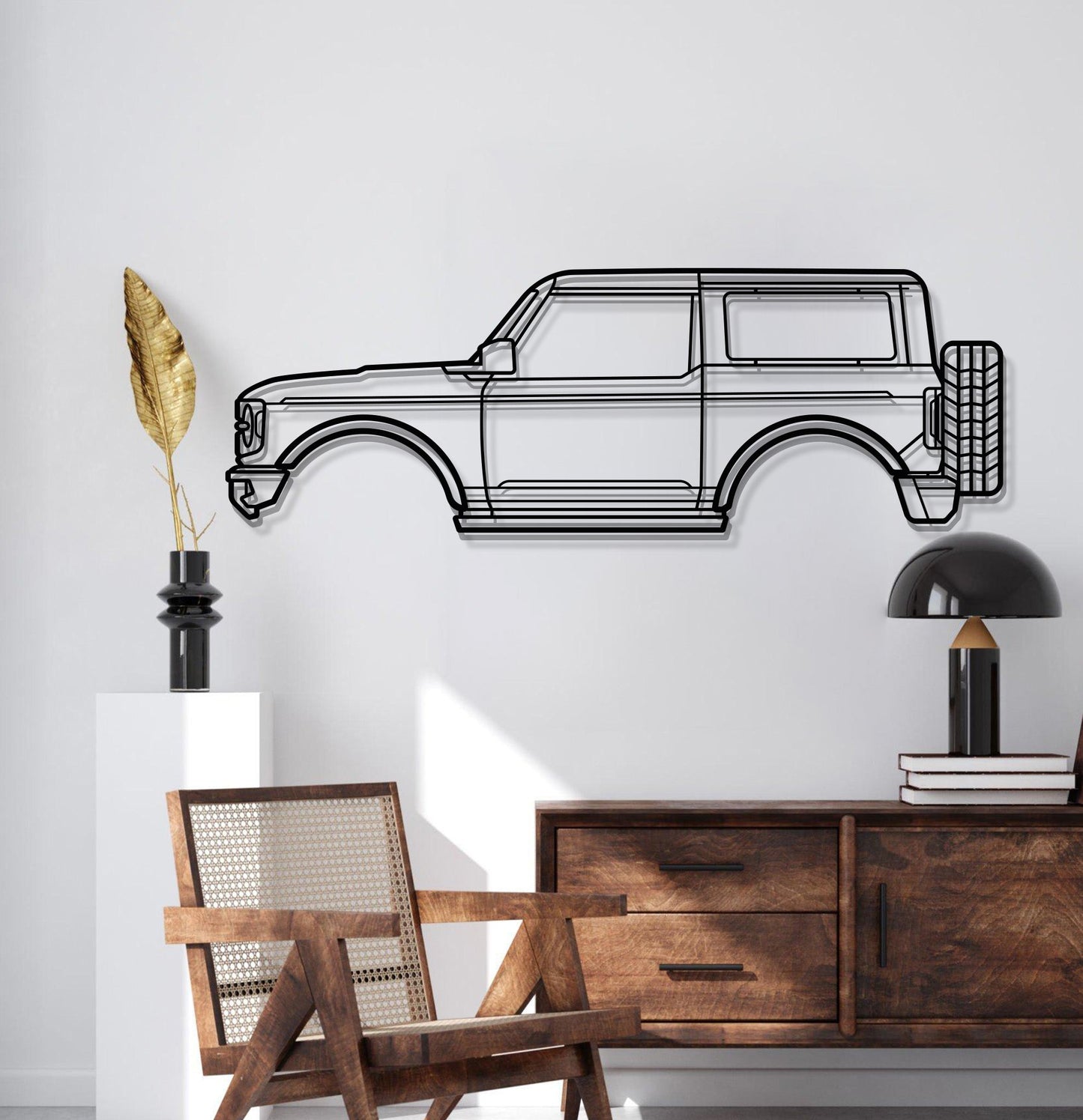 2021 Bronco 6th Gen Metal Car Wall Art - MT0732
