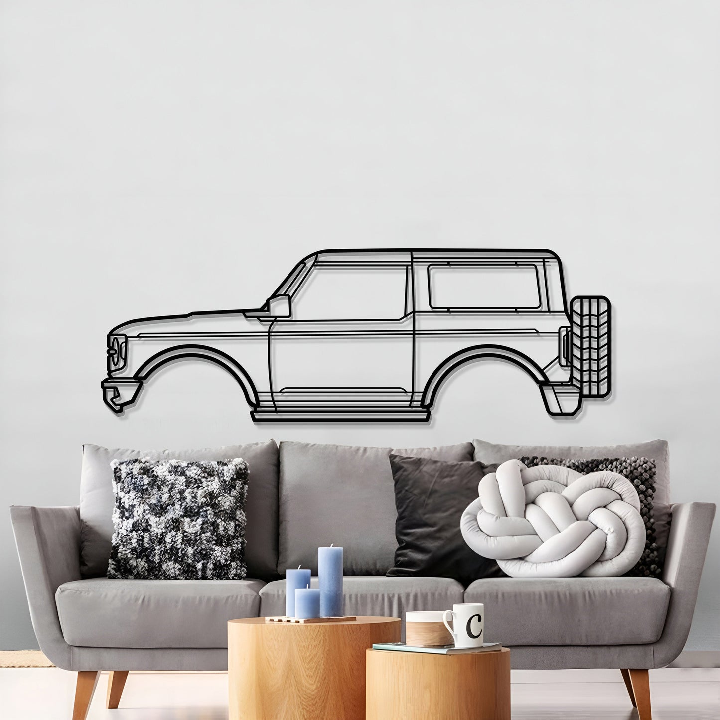2021 Bronco 6th Gen Metal Car Wall Art - MT0732