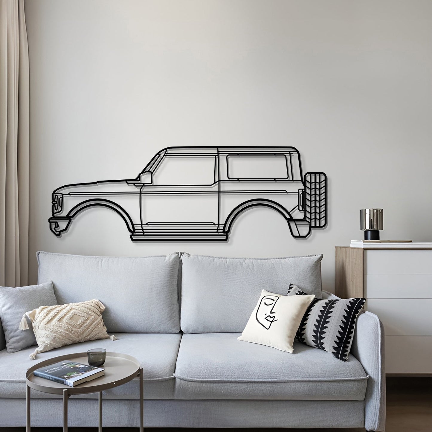 2021 Bronco 6th Gen Metal Car Wall Art - MT0732