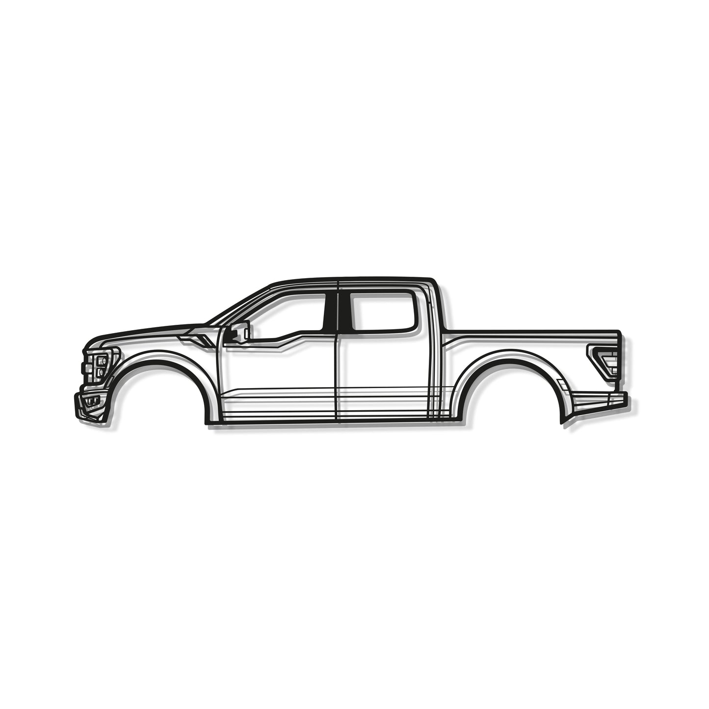 2022 F-150 Raptor Metal Car Wall Art - MT0781