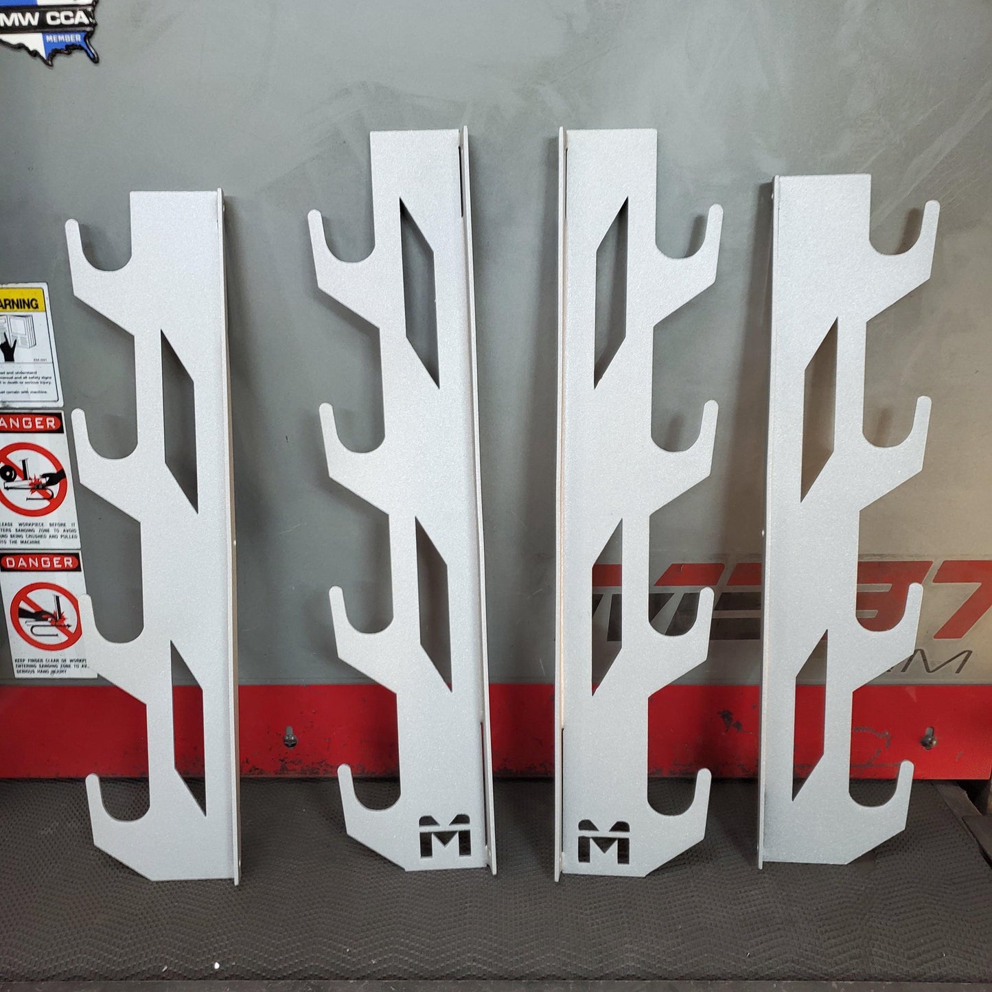 Wall-Mounted Vinyl, Tint, Paper & Cloth Wrap Rack - Modular Storage | Martin Metalwork" - Martin Metalwork LLC