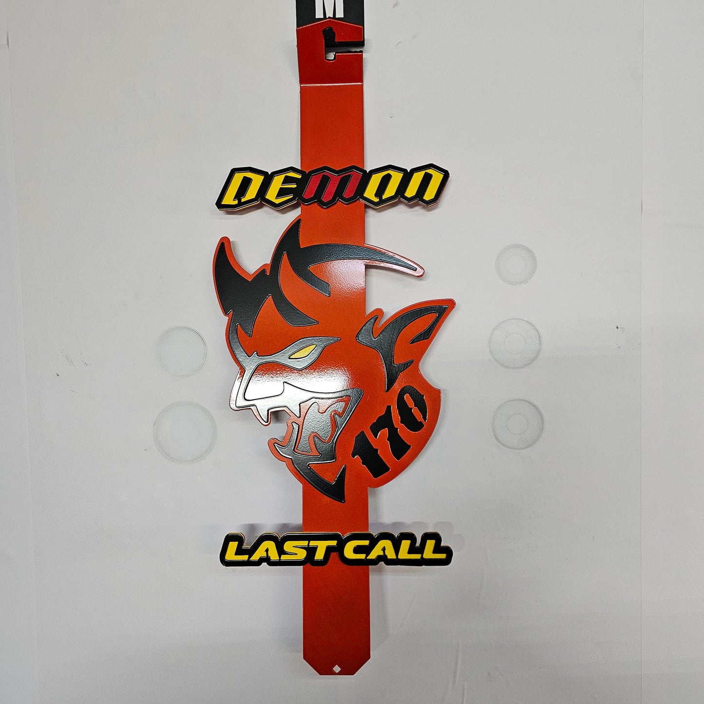 Dodge Demon Last call 170 hood prop Full color - Martin Metalwork LLC