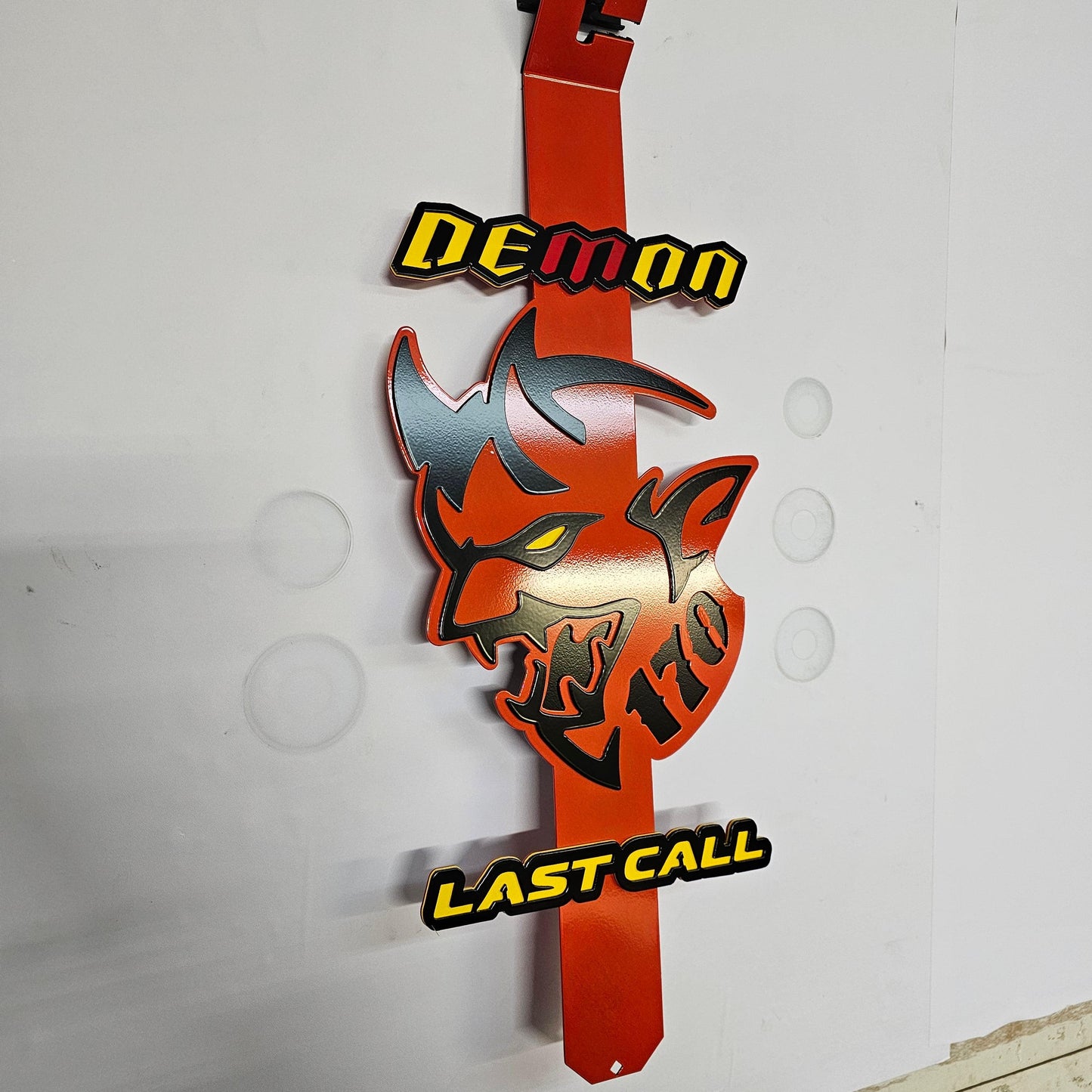 Dodge Demon Last call 170 hood prop Full color - Martin Metalwork LLC