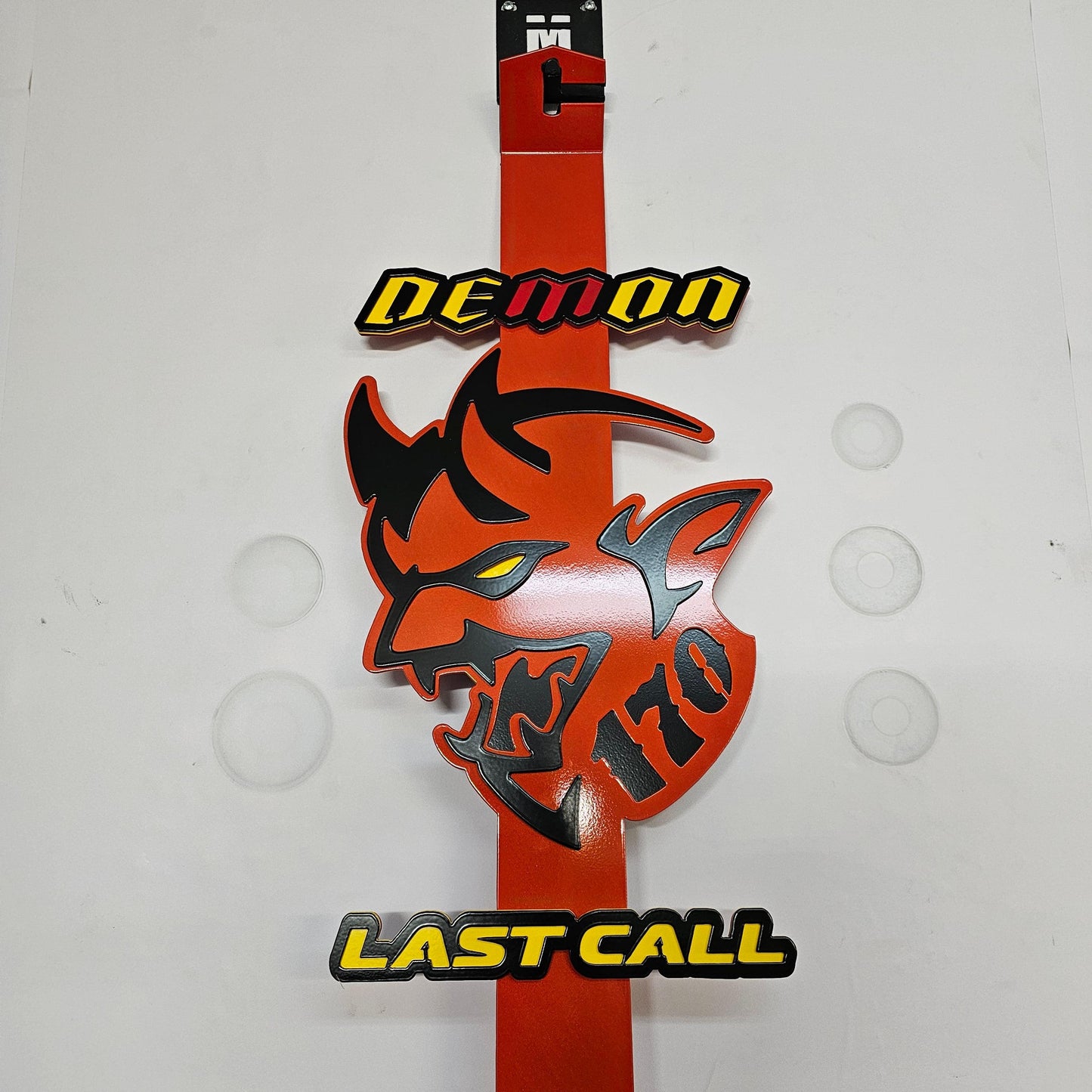 Dodge Demon Last call 170 hood prop Full color - Martin Metalwork LLC