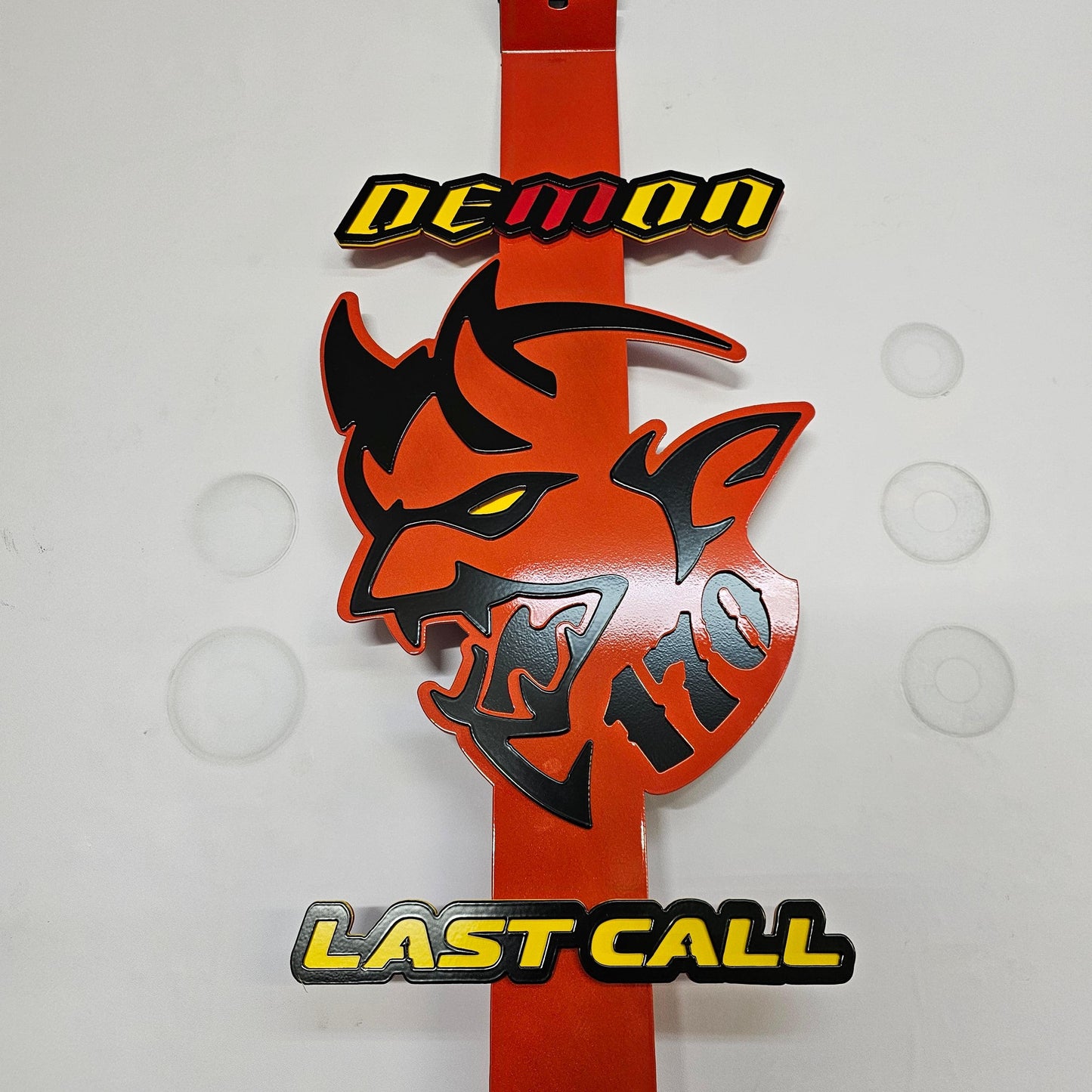Dodge Demon Last call 170 hood prop Full color - Martin Metalwork LLC