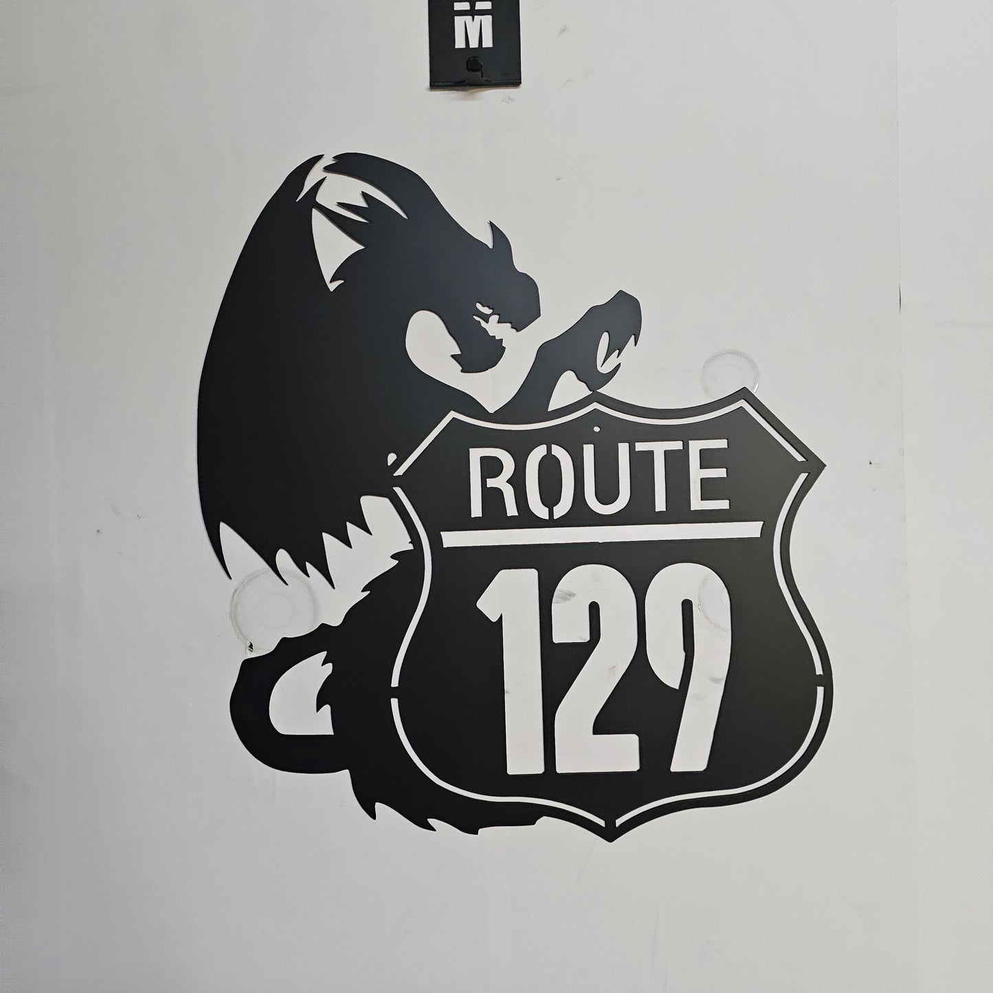 Tail of the Dragon Route 129 Wall Art – Custom Metal Road Sign Décor with Dragon, Garage or Mancave Gift, Multiple Sizes