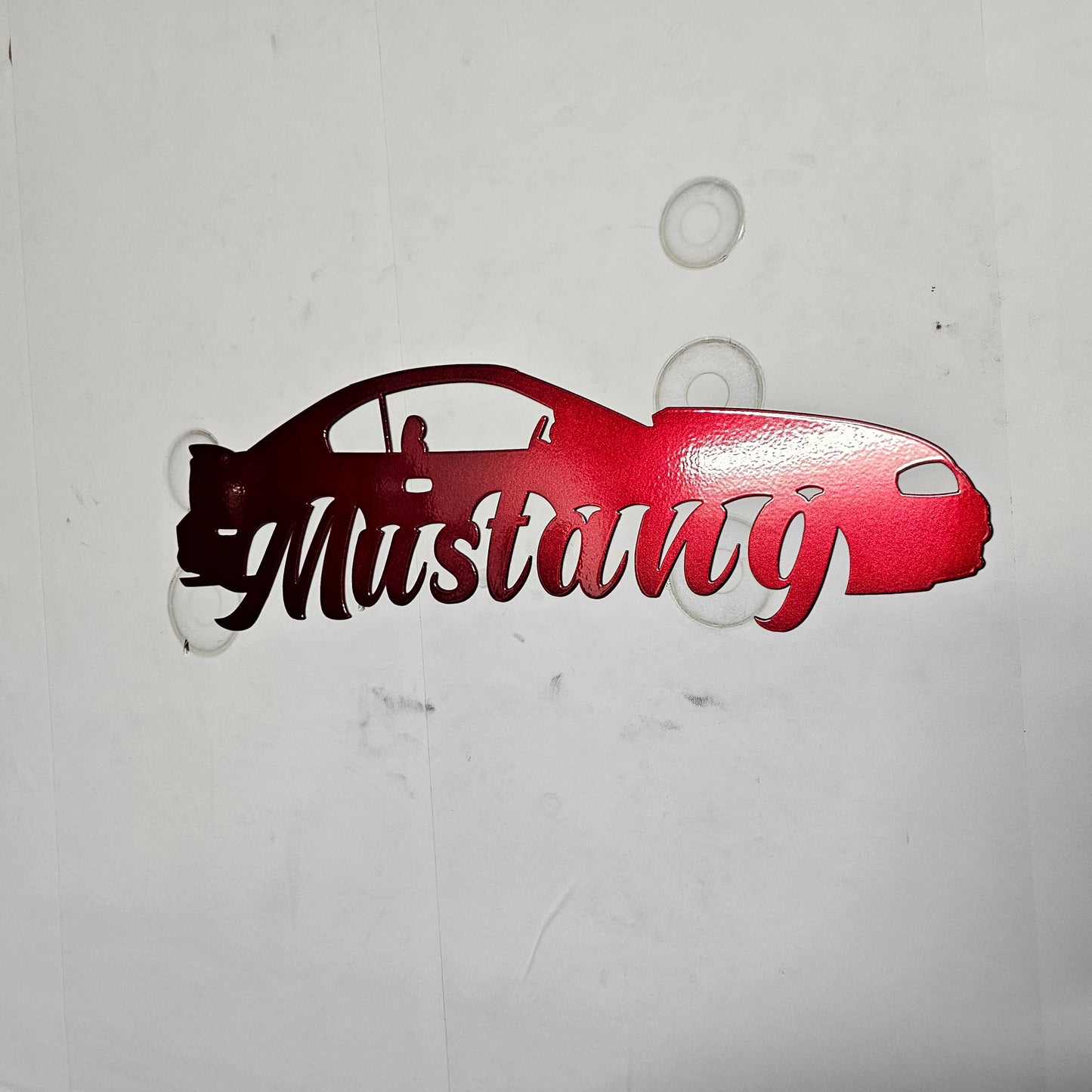 5th Gen Mustang Metal Wall Art – Plasma Cut Steel Decor for Garage, Mancave, or Office – Custom Color Car Enthusiast Gift 20"x6"