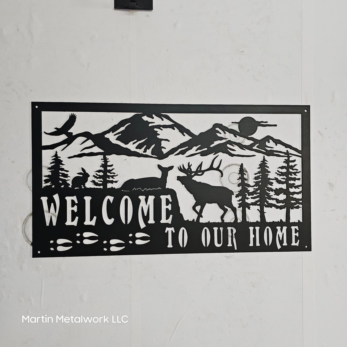Welcome To Our Home Deer Full Size