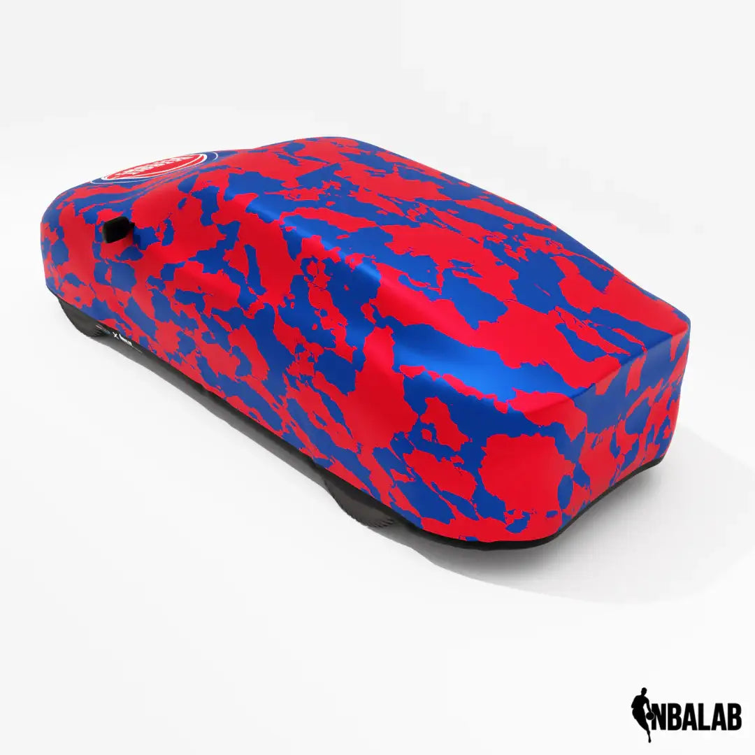 Officially Licensed Detroit Pistons Comouflage Car Covers – Indoor & Outdoor | NBA Protection | HeroCovers