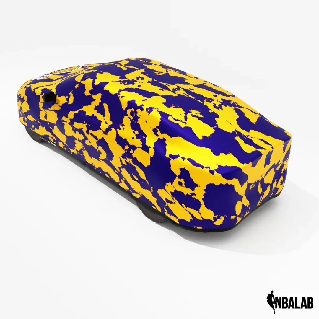 Officially Licensed Los Angeles Lakers Comouflage Car Covers – Indoor & Outdoor | NBA Protection | HeroCovers
