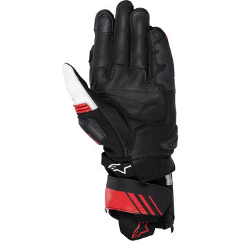 ALPINESTARS GP Plus R V3 Leather Gloves - Black/White/Bright Red - Large 3550825-1304-L