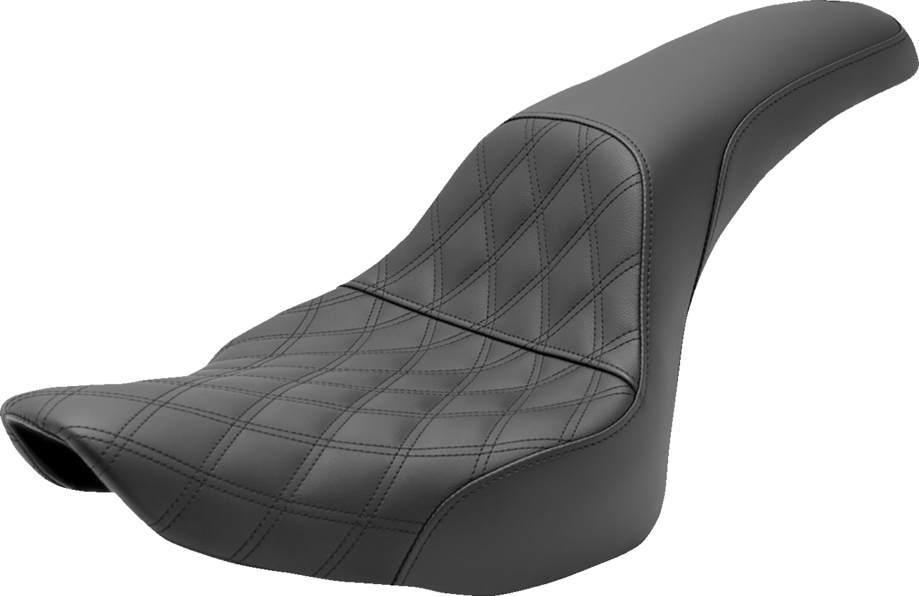 SADDLEMEN Profiler Seat - Front Lattice/Rear Smooth - Black 806-12-149