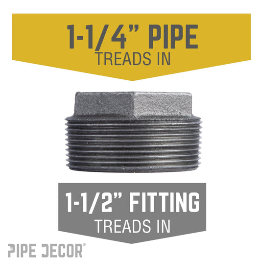 1 1/2 in. x 1 1/4 in. Black Bushing