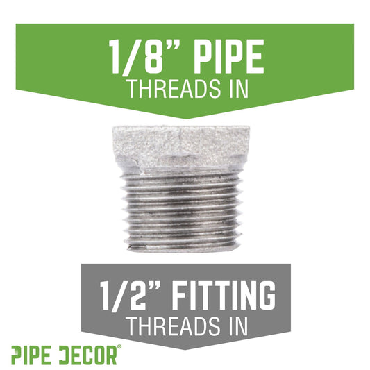1/2 in. x 1/8 in. Galvanized Iron Bushing