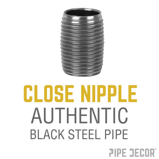 1 in. x Close Black Pipe