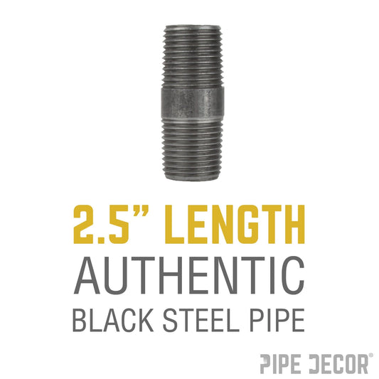 2 in. x 2 1/2 in. Black Pipe