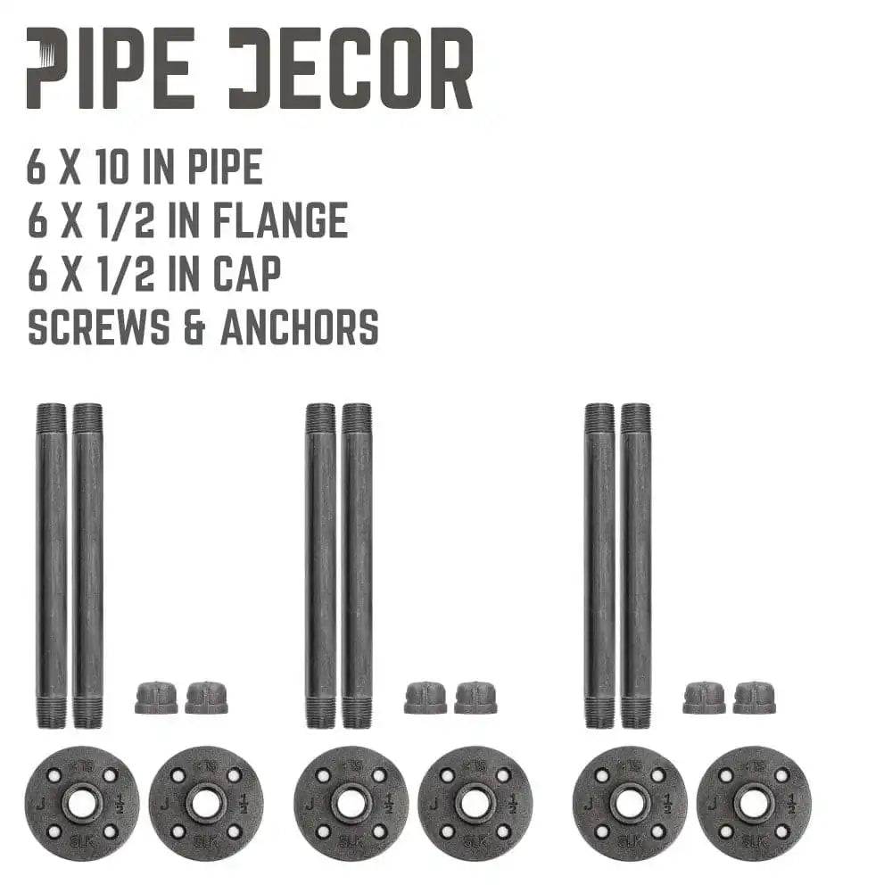1/2 in. x 10 in. Shelf Bracket Kit, 6 Pack