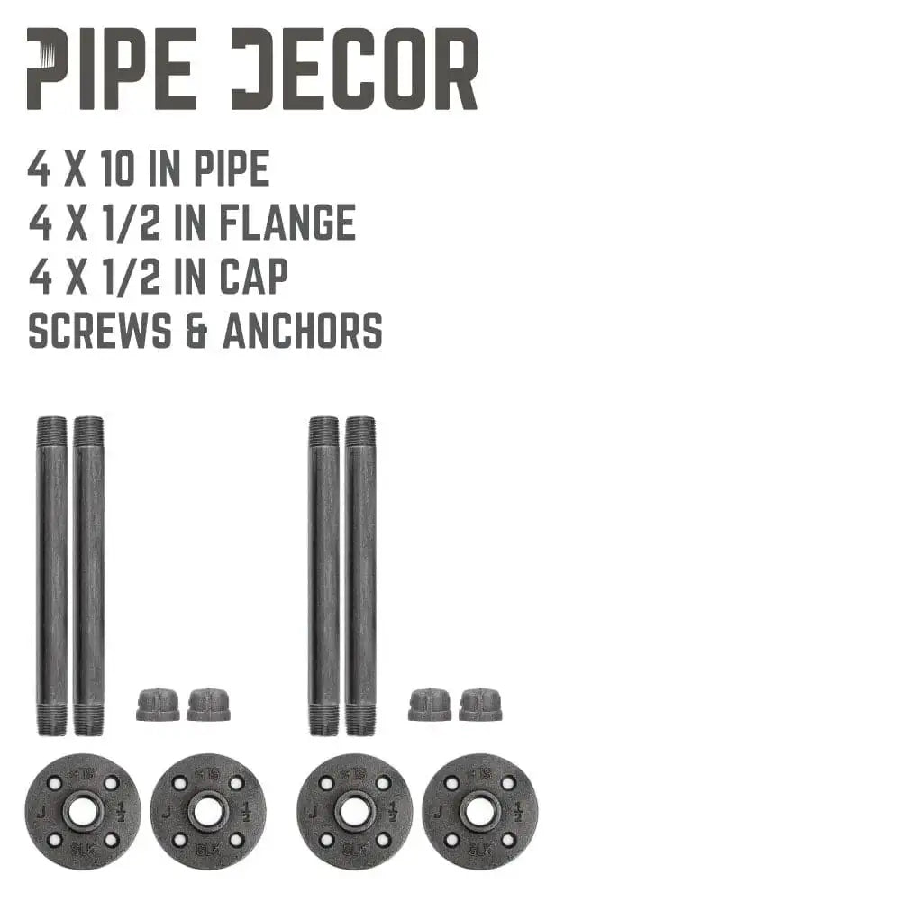 1/2 in. x 10 in. Shelf Bracket Kit, 4 Pack