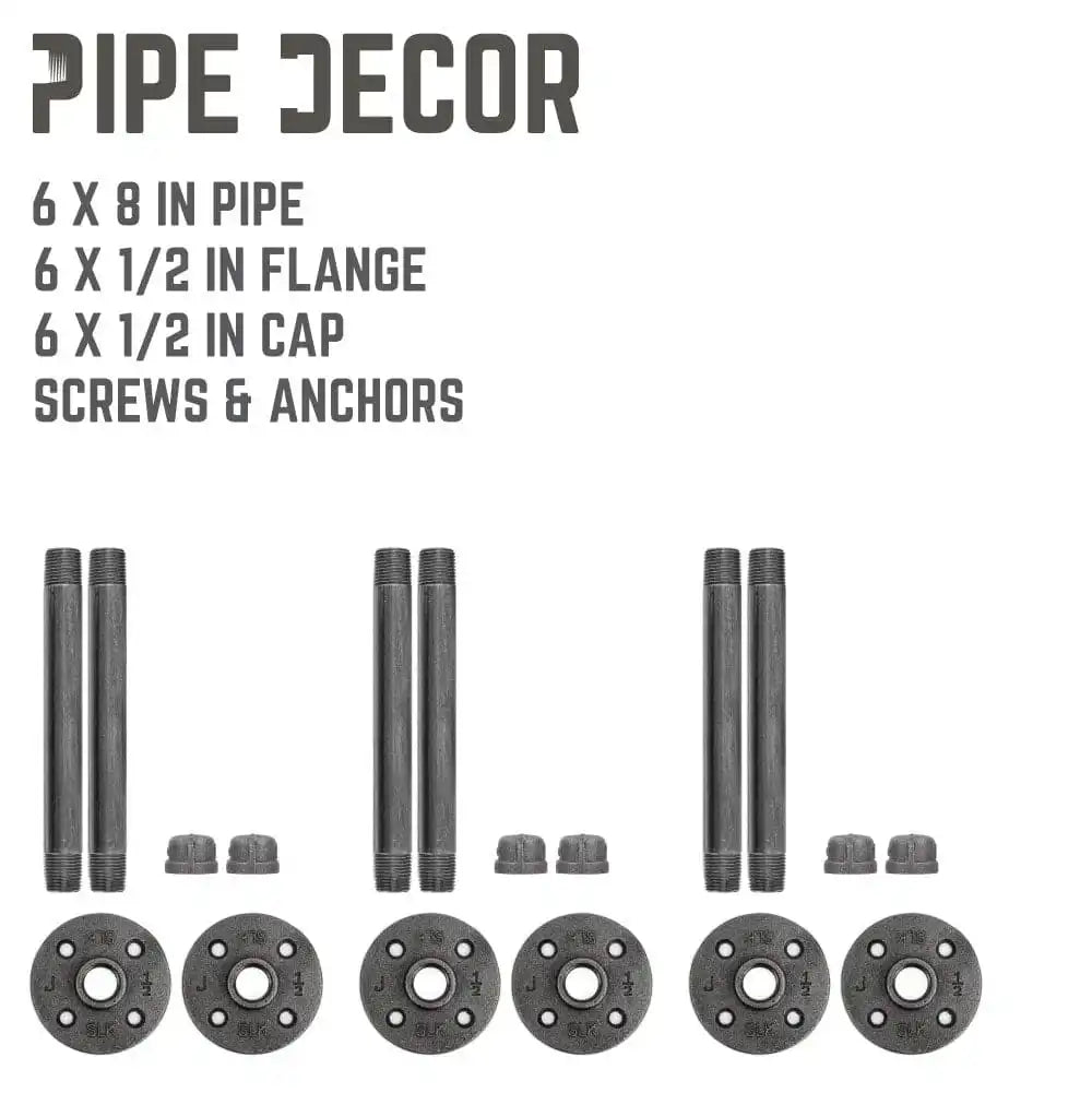 1/2 in. x 8 in. Shelf Bracket Kit, 6 Pack