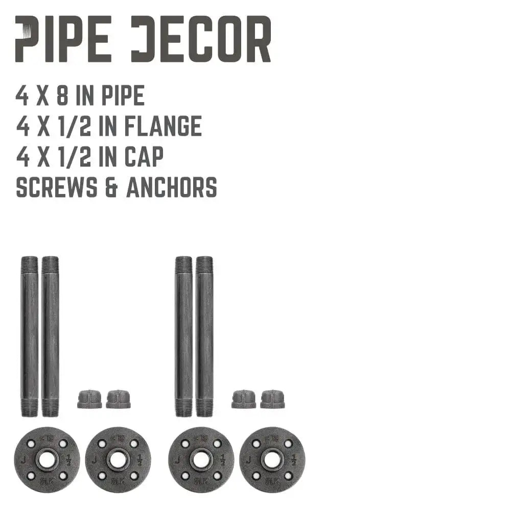 1/2 in. x 8 in. Shelf Bracket Kit, 4 Pack