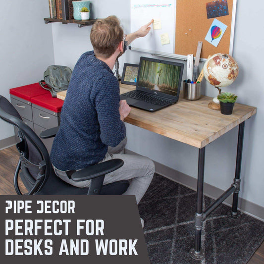 3/4 in. H Pipe Desk Support Leg - 1 Leg