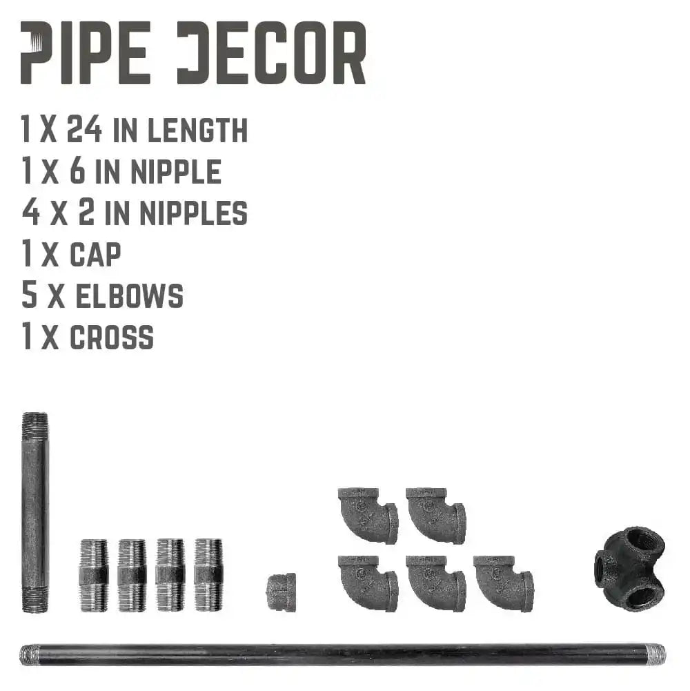 26.75 in. Freestanding Toilet Paper Holder By PIPE DECOR