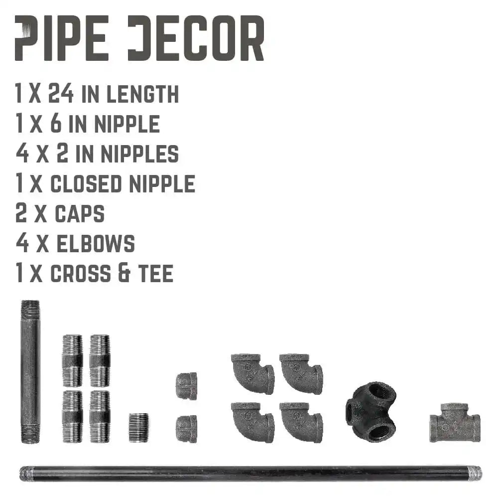 28.75 in. Freestanding Toilet Paper Holder By PIPE DECOR
