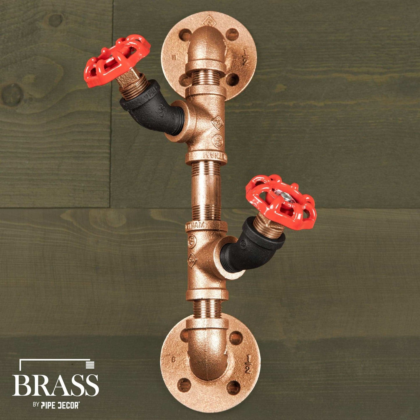 3/4 in. x 2 in. Red Brass Pipe
