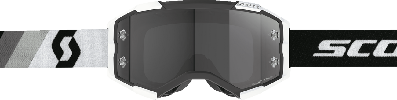SCOTT Fury Goggle - Premium Black/White - Light Sensitive Gray 272827-7702327