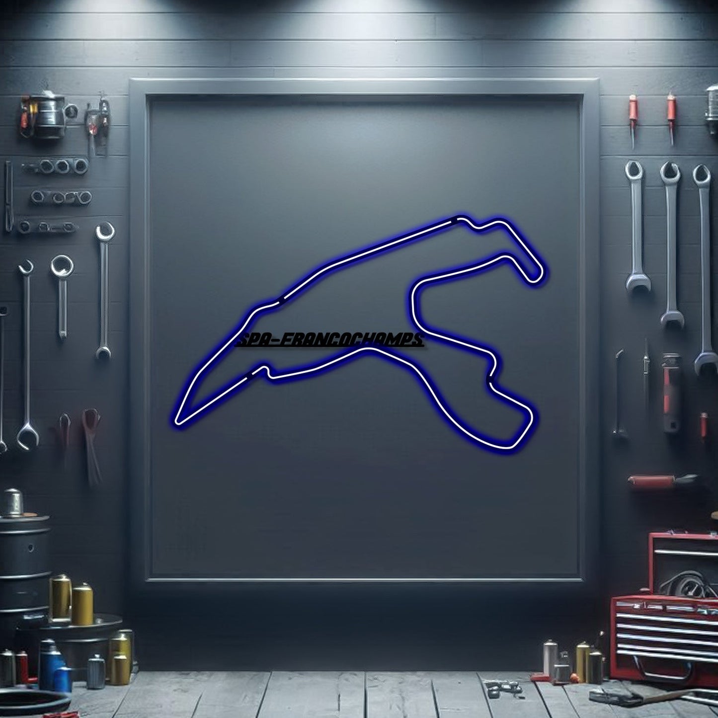 Spa Metal Neon Race Track - MTN0154