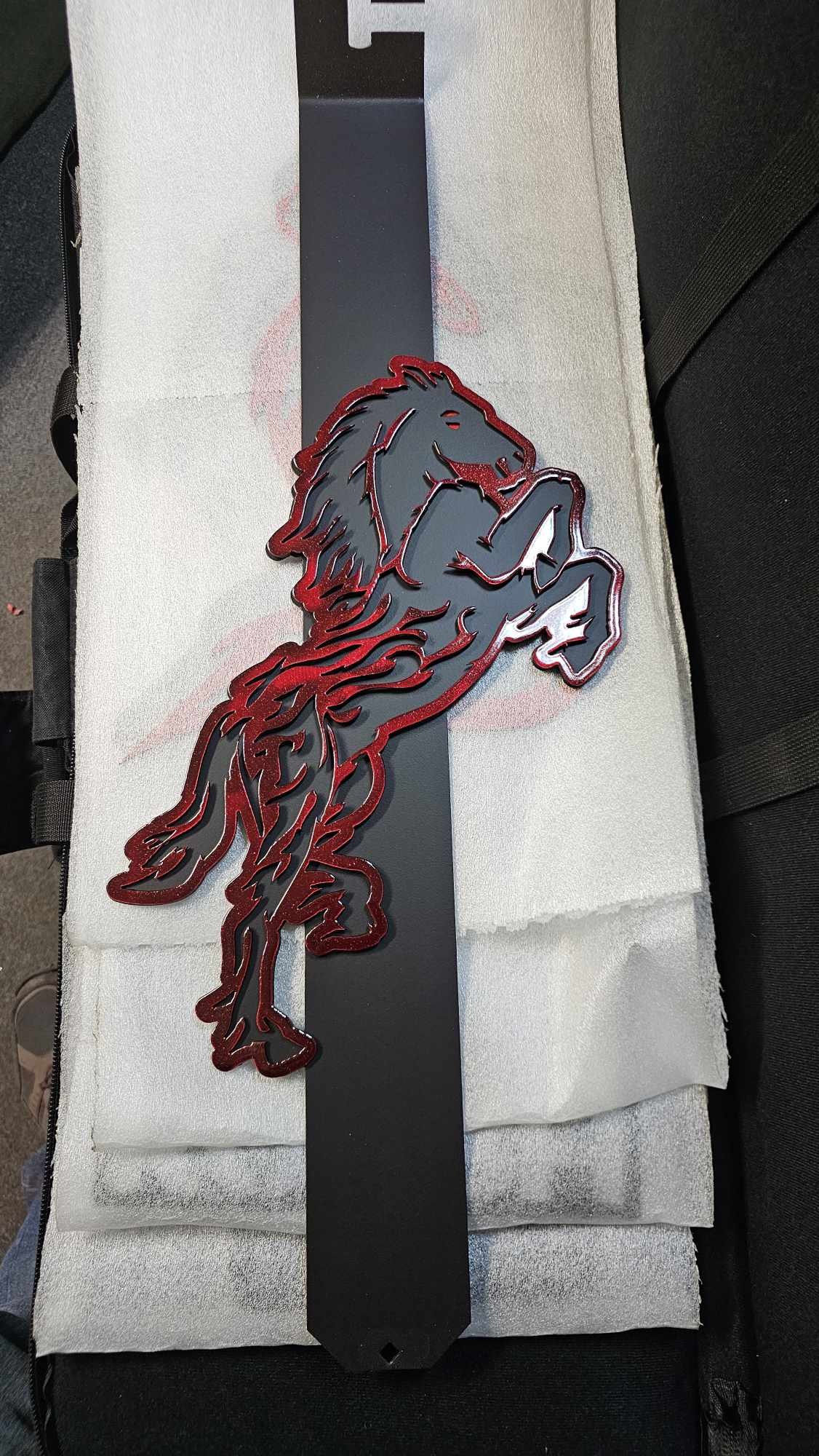 Raging Bronco custom hood prop